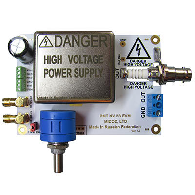 High-voltage power supply for PMTs and ionization chambers